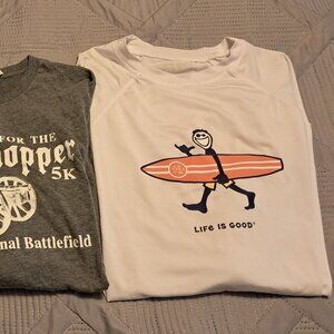 Life is Good long sleeve sun shirt plus 2 more